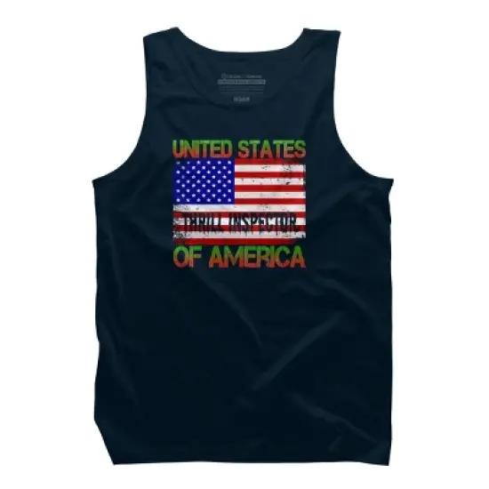 Men's Design By Humans Halloween Thrill Inspector Funny USA Military Soldier Veteran Un By TeeShirtMadness Tank Top image {6}