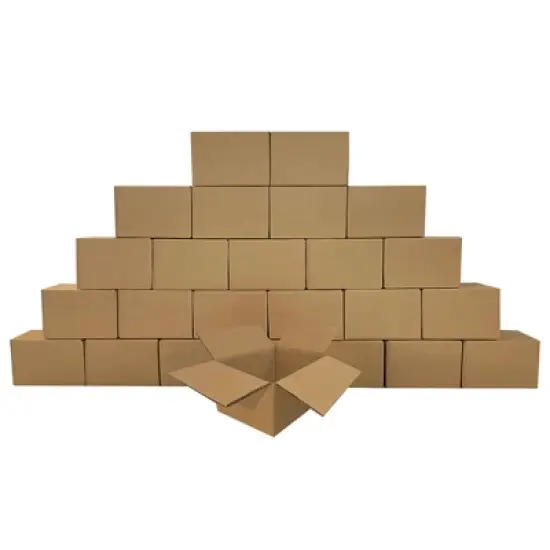 UOFFICE Pack of 25 Corrugated Boxes 6" x 6" x 4" Wholesale Shipping Boxes image {3}