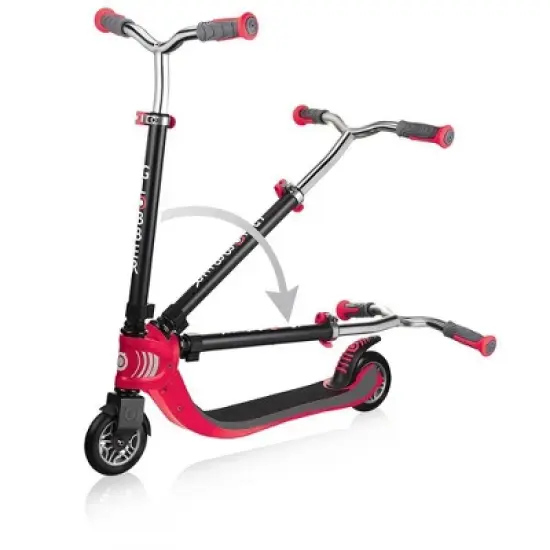 Globber Flow 125 Foldable Kick Scooter - Red image {3}