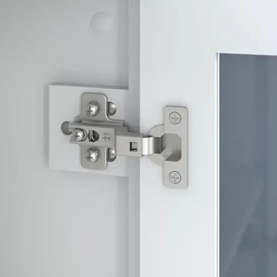 Broadview Bar Cabinet with Wine Storage Pure White - Bush Furniture image {3}