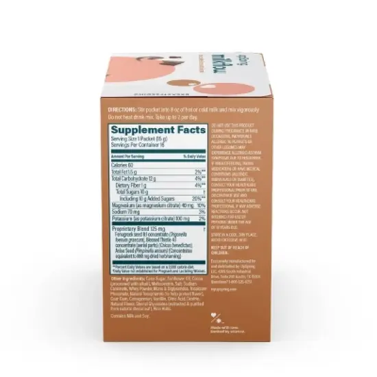 UpSpring MilkFlow Drink Mix Breastfeeding Supplement with Electrolytes - 16ct - Chocolate Flavor image {3}