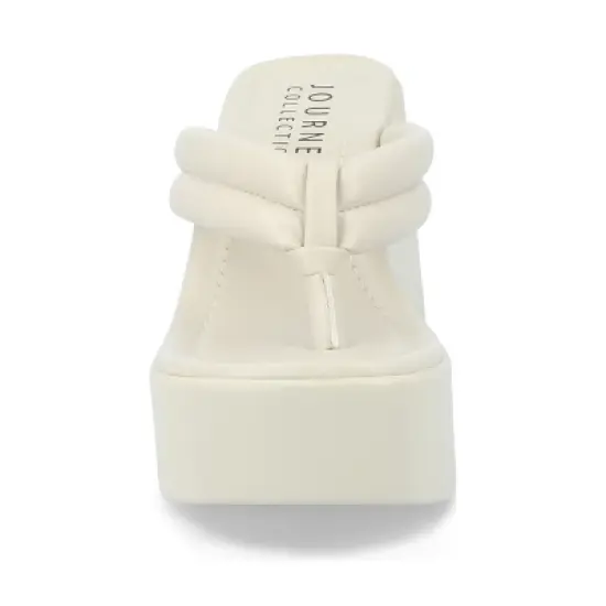 Journee Collection Womens Shareene Tru Comfort Foam Slip On Platform Wedge Sandals image {5}