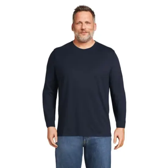 Lands' End Men's Super-T Long Sleeve T-Shirt image {7}