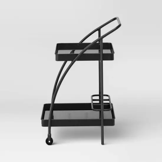 Metal Mesh Rolling Bar Outdoor Serving Cart Black - Room Essentials&trade; image {2}