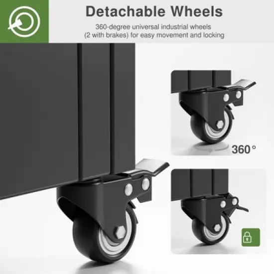 Dovelina Mobile Metal Planter Box, Garden Bed, Trellis for Climbing Plants, Drainage Holes and wheels image {4}