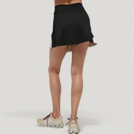 Anna-Kaci Active Women's High Waist Colorblock Tennis Skirt with Sculpted Contrast Design and Flared Hem for Workout Wear image {4}