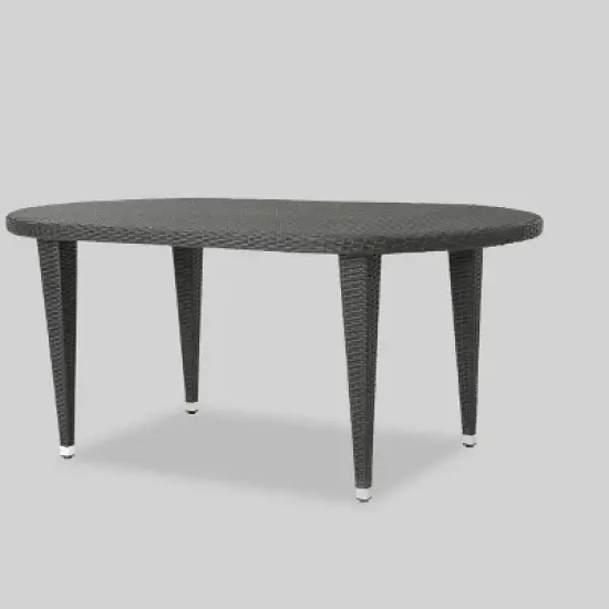 Vincent 7pc Wicker Patio Dining Set - Christopher Knight Home image {2}