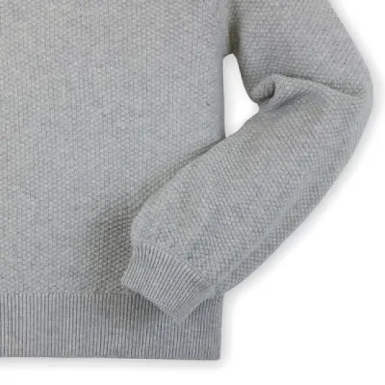 Hope & Henry Girls' Organic Cotton Long Sleeve Peter Pan Collar Sweater Pullover, Infant image {5}