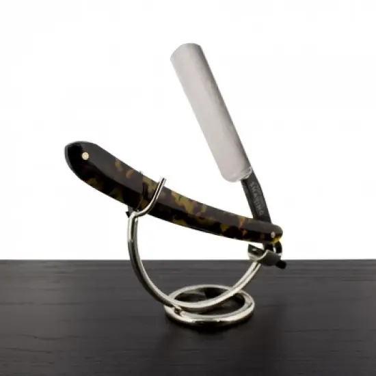 WCS Tortoise Shell Straight Razor, 5/8 Carbon Steel image {3}