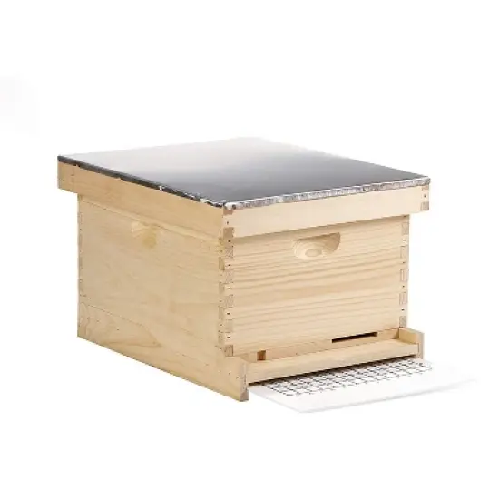 Little Giant 10-Frame Deluxe Assembled Backyard Unfinished Pine Beekeeping Hive image {2}