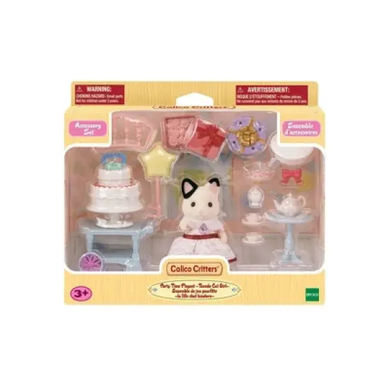 Calico Critters Party Time Playset Tuxedo Cat Girl image {1}