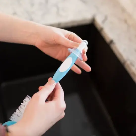 Dr. Brown's Baby Bottle Brush - Sponge and Bristle Brush - 3pk image {8}