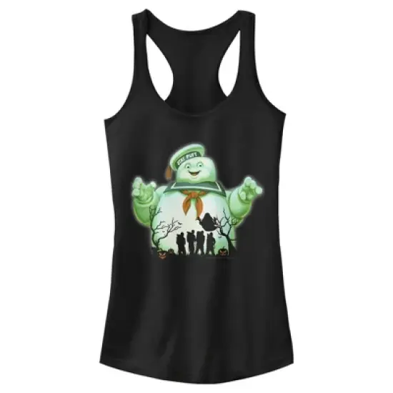 Junior's Ghostbusters Halloween Stay Puft Marshmallow Man Racerback Tank Top image {4}