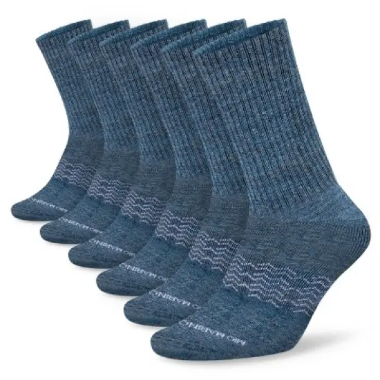 Men's Moisture Control Athletic Crew Socks 6 Pack - Mio Marino image {5}
