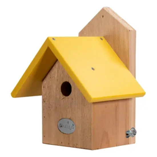 JCS Wildlife Chickadee Post Mount Birdhouse with Recycled Poly Lumber Roof image {12}