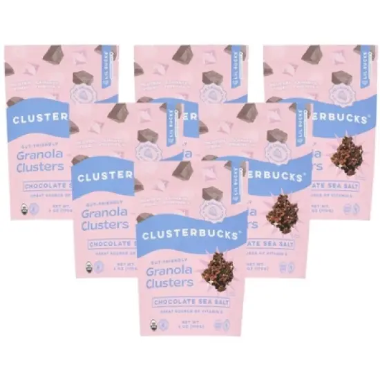 Lil Bucks Chocolate Sea Salt Granola Clusters - Case of 6/6 oz image {4}