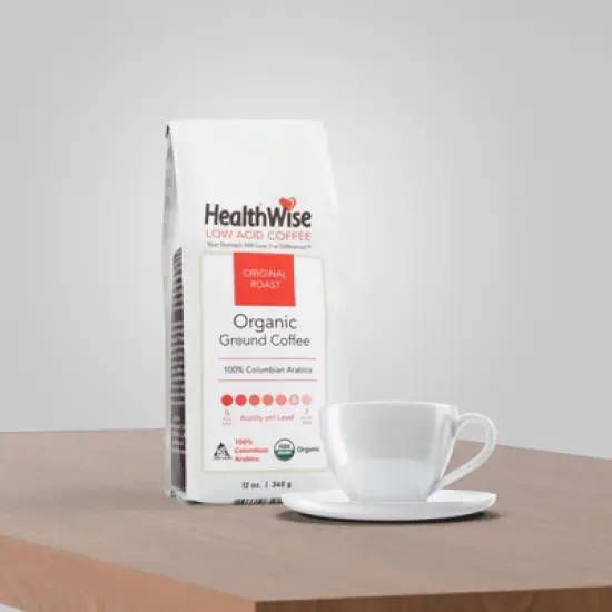 HealthWise Low Acid Organic Ground Coffee image {1}