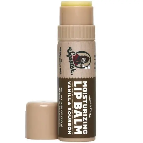 DR. SQUATCH Men's Natural Lip Balm - Vanilla Bourbon - 0.25oz image {4}