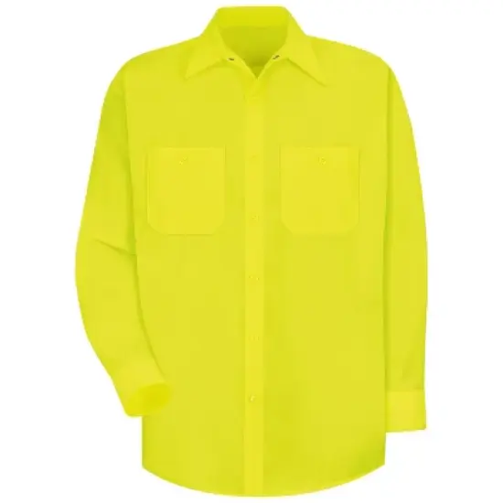 Red Kap&reg; Long Sleeve Enhanced Visibility Work Shirt image {3}