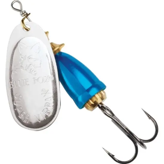 Blue Fox Classic Vibrax 6 Fishing Lure - Silver/Chrome/Blue image {1}