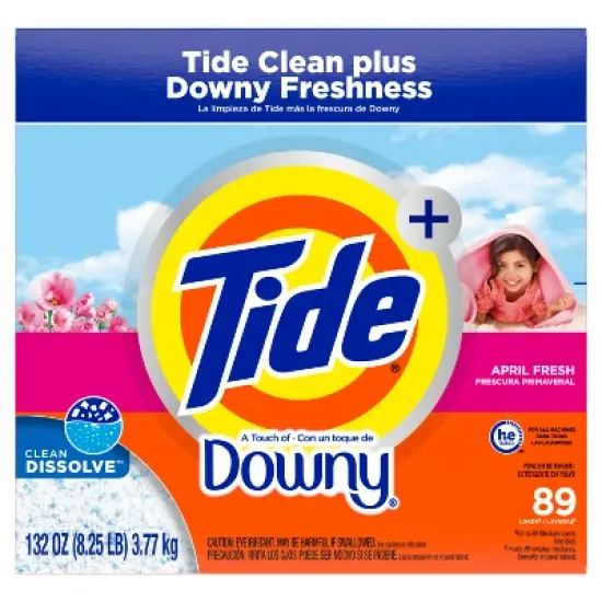 Tide with Downy Powder Laundry Detergent - 89 Loads image {8}