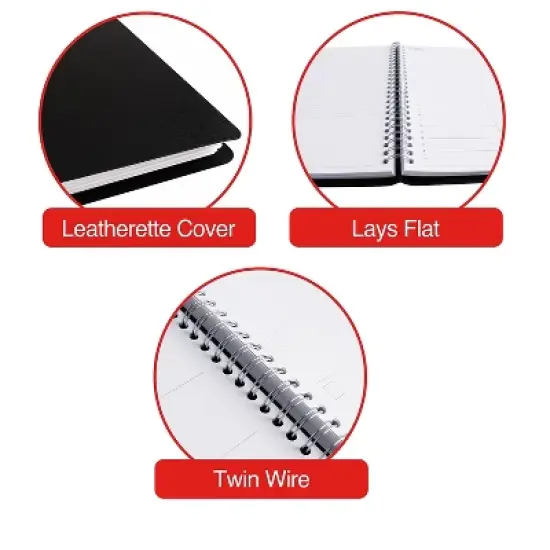 2024 Staples 7" x 8.75" Daily Planner Black (ST60461-24) image {5}