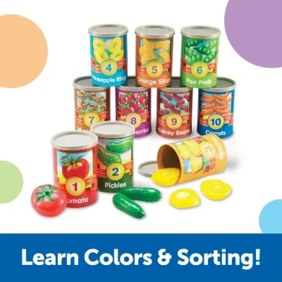 Learning Resources 1-10 Counting Cans Set, Ages 3+ image {1}