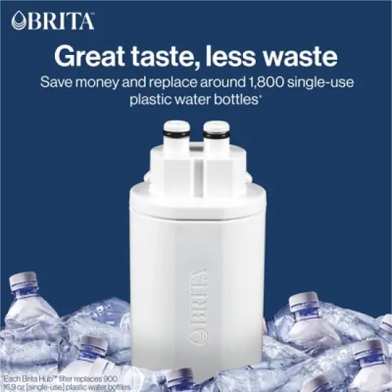 Brita Hub Compact Countertop Water Filtration System 87344: BPA-Free, Filters Lead & Chlorine, 72 Volume Capacity image {2}