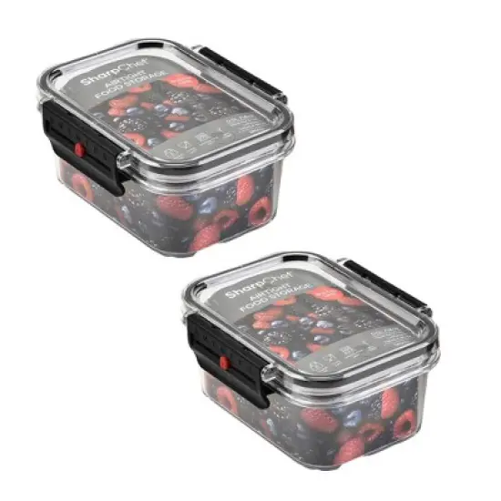 SharpChef Airtight Food Storage Container with Easy locking lids, Date Indicator, Leakproof,BPA-Free (0.45L) image {1}
