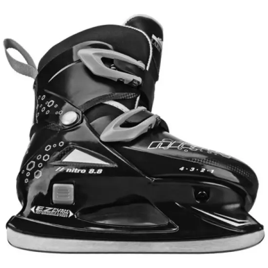 Lake Placid Nitro Adjustable Ice Skate - Black image {2}