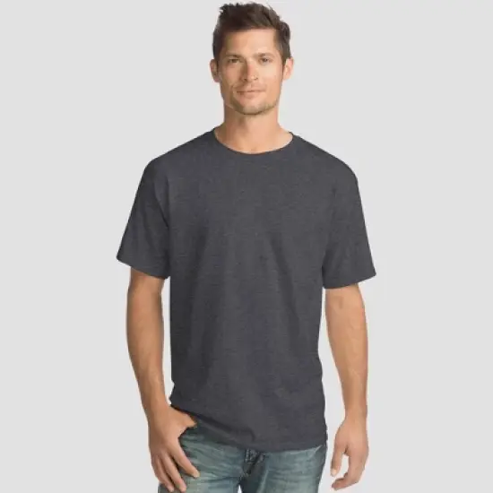 Hanes Men's Essentials Short Sleeve T-Shirt 4pk image {4}