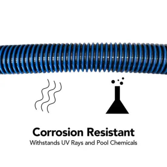 Puri Tech 1.25 Inch Diameter x 27 Feet Long Vacuum Hose for Above Ground Swimming Pools Replacement image {5}