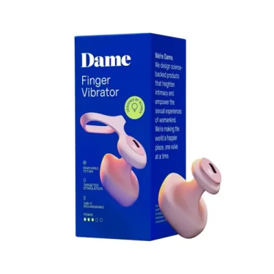 Dame Fin Finger Vibrator - Quartz image {7}