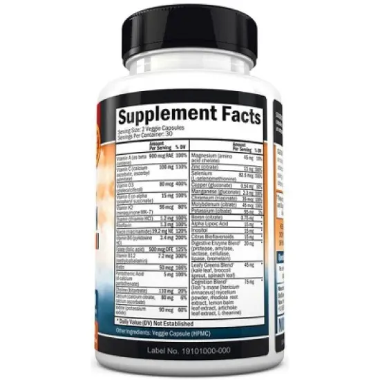 Men's 50+ Multivitamin Capsules, Bioschwartz, 60ct image {1}