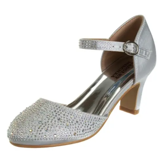 Badgley Mischka Girls' Wedding Shoes - Perfect for Parties, Weddings, and Special Occasions (Little Kid/ Big Kids) image {8}