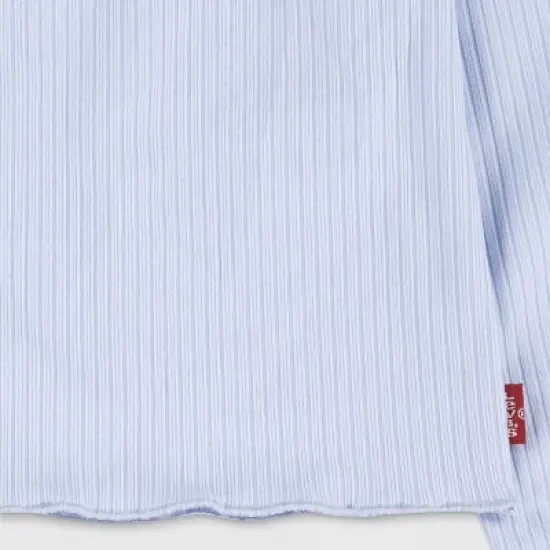 Levi's&reg; Girls' Ruffle Hem Long Sleeve T-Shirt - Blue image {2}