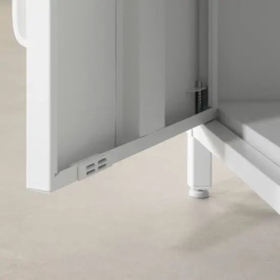 Kodali Nightstand Metal White - South Shore image {3}