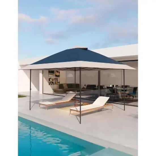 13x13FT Pop Up Gazebo, Canopy Tent Outdoor Patio Gazebo,Pop Up Tent for Backyard Wedding Outdoor Dining Party, Patio image {7}