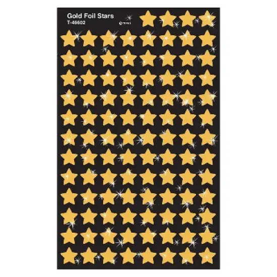 Trend Enterprises SuperShapes Stickers Gold Stars T-46602 image {3}
