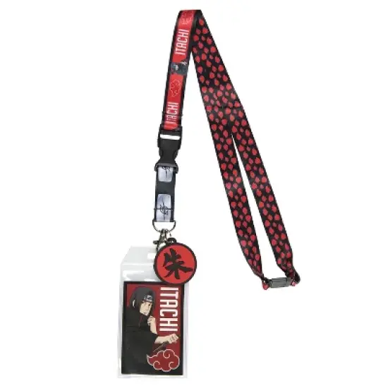 Naruto Itachi Uchiha ID Badge Holder Lanyard w/ Rubber Pendant image {4}