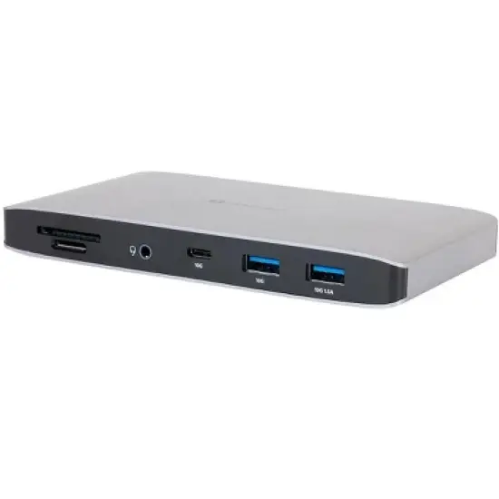 Monoprice Thunderbolt 3 Dual DisplayPort Docking Station With USB-C MFDP Support For Non-Thunderbolt 3 Devices, With Thunderbolt 3 USB Type-C Cable image {2}