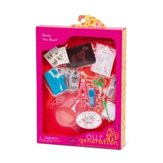 Our Generation Ready, Vet, Check Pet Care Accessory Set for 18" Dolls image {5}