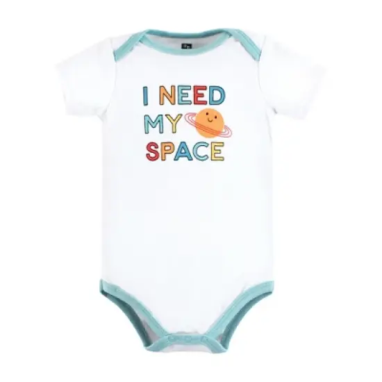 Hudson Baby Cotton Bodysuits, Happy Planets image {4}