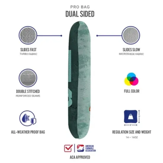 Go Fetch Synergy Pro Teal Cornhole Bags (Set of 4) image {2}