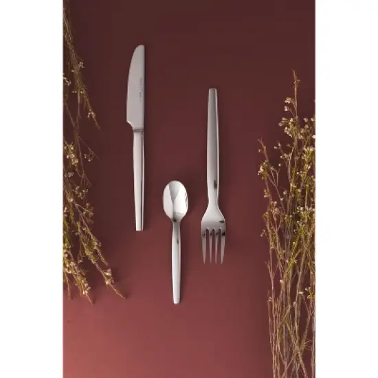 BergHOFF Essentials 12Pc Stainless Steel Cake Fork Set, Quadro, 5.75" image {5}