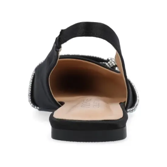 Journee Collection Womens Rebbel Sling Back Pointed Toe Flats image {2}