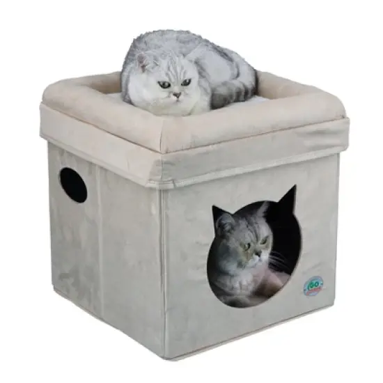Go Pet Club Comfy Cat Cube Bed Cat Face F882 image {3}