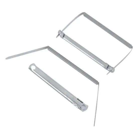 Unique Bargains 50 Pcs Silver Tone Office File Document Clip Prong Paper Fastener 2" Sheet Capacity image {1}