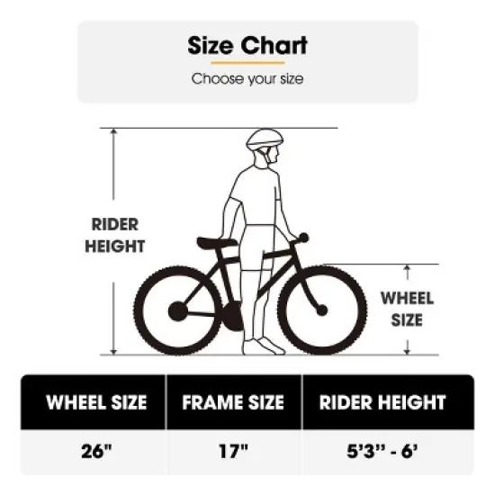 HILAND Ridge 26 Inch 27.5 Inch Mens Mountain Bike, 21 Speed image {7}