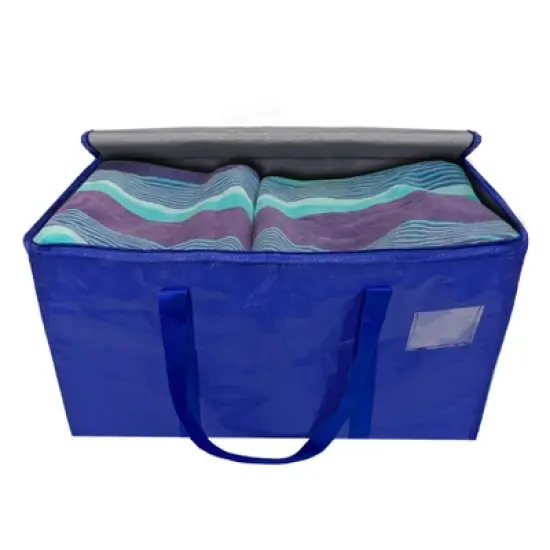 2 Pack UBMOVE Storage Totes 27" x 14" x 12" - Heavy Duty Zipper image {3}